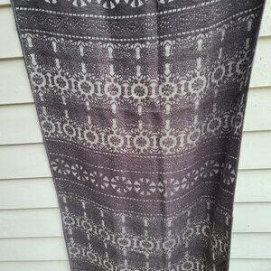 Merona Acrylic Black Gray Scarf Wrap